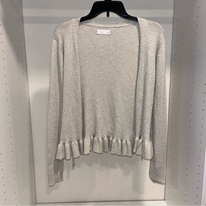 Sparkly Ruffle Cardigan w/ Tie Closure